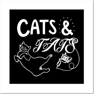 Cats And Ats Funny Cat , Cool Cat , Attoo Lover Posters and Art